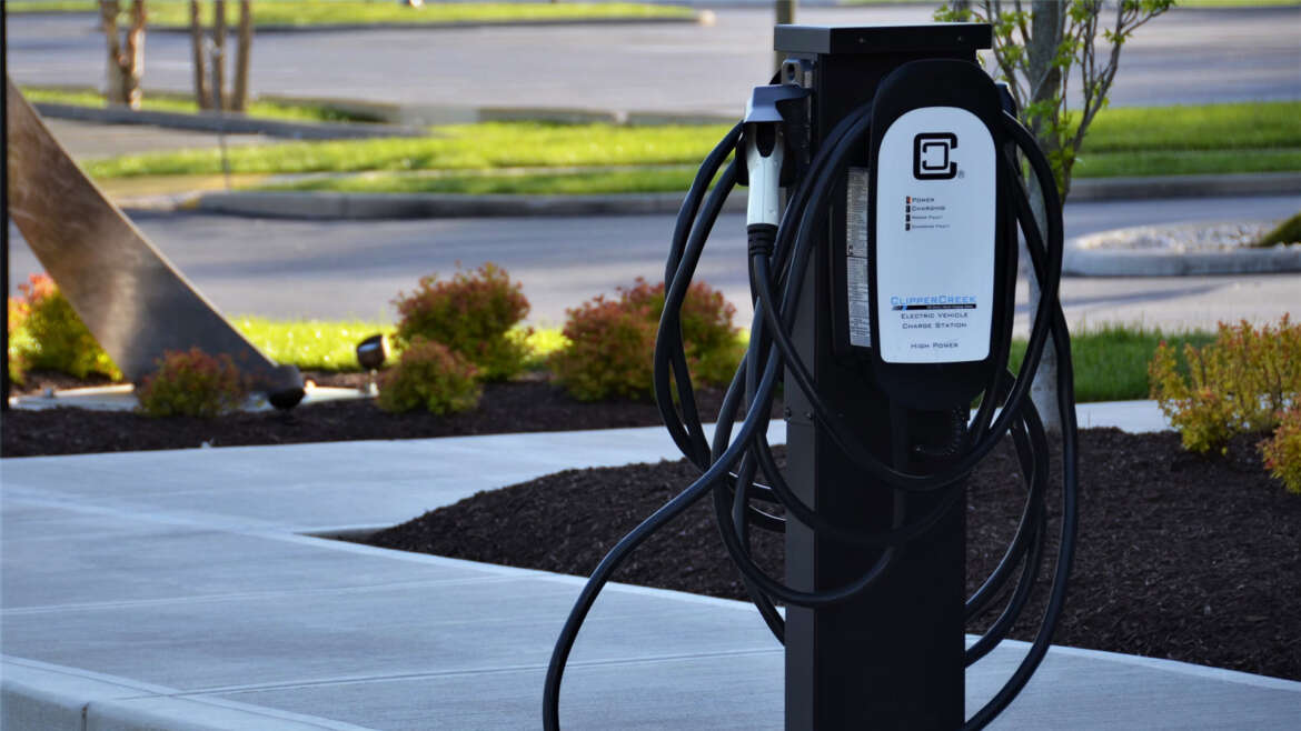 Installation of charging poles for electric vehicles