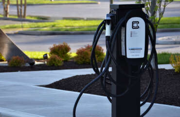 Installation of charging poles for electric vehicles